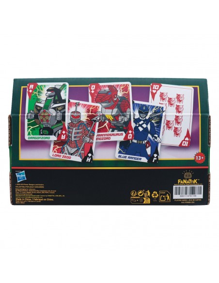 -21150-Merchandising - Power Rangers – Playing Cards CDU of 12 Packs CDU-5061114761145