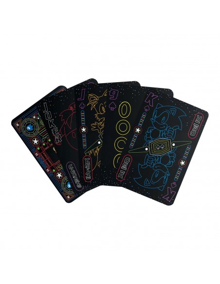 -21145-Merchandising - Sonic the Hedgehog – Playing Cards CDU Containing 12 Packs-5060948298643