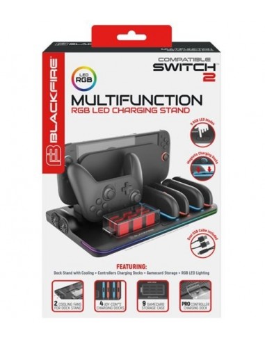 21143-Switch 2 - Blackfire Multifunction Led Charge Stand-8431305035916