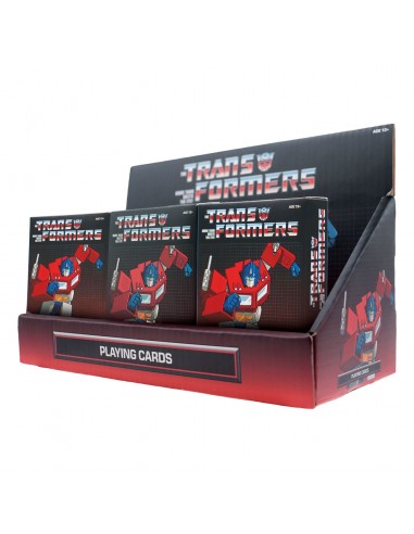 21142-Merchandising - Transformers – Playing Cards CDU Containing 12 Packs CDU-5061114761442