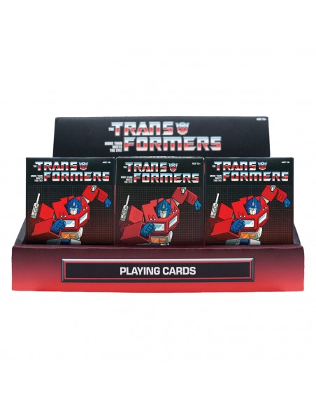 -21142-Merchandising - Transformers – Playing Cards CDU Containing 12 Packs CDU-5061114761442