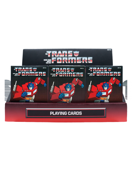 -21137-Merchandising - Transformers – Playing Cards CDU Containing 12 Packs-5061114761435