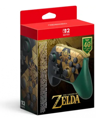 21166-Switch 2 - Nintendo Switch 2 Pro Controller Zelda 40 Aniversario BTR-0045496322229