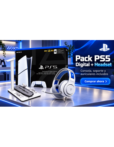 21187-PS5 - Consola PS5 Chassis E Digital + Atlas 200 Headset White + Deluxe Charging Stand-9503738926181