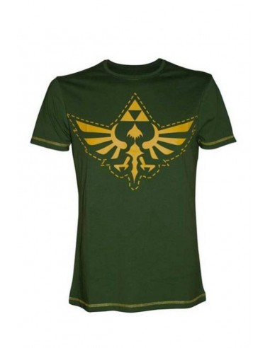 3387-Apparel - Camiseta Verde Zelda Triforce T-M-8718526044324