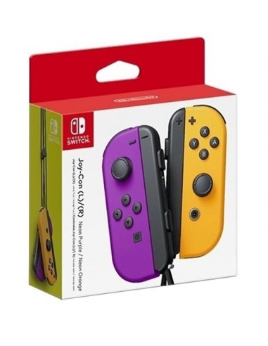 3158-Switch - Mando Joy-Con -Morado Neon/Naranja Neon-0045496431310