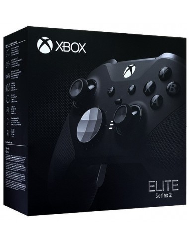 2916-Xbox One - Mando Wireless Elite Negro - Serie 2-0889842196368