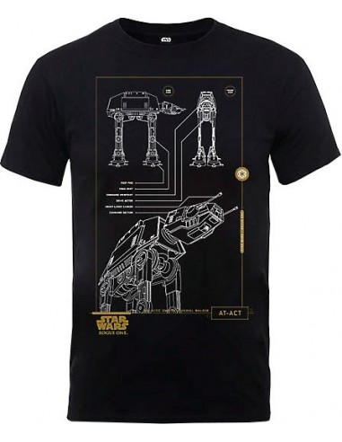 3632-Apparel - Camiseta Azul Star Wars: AT AT Talla-S-5060450974523