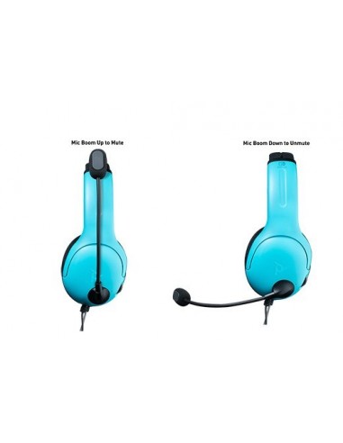 GamePunk NightOwl - Auriculares LED con cable para juegos con micrófono,  cable de 6 pies con función de conexión rápida y chat, diadema ajustable