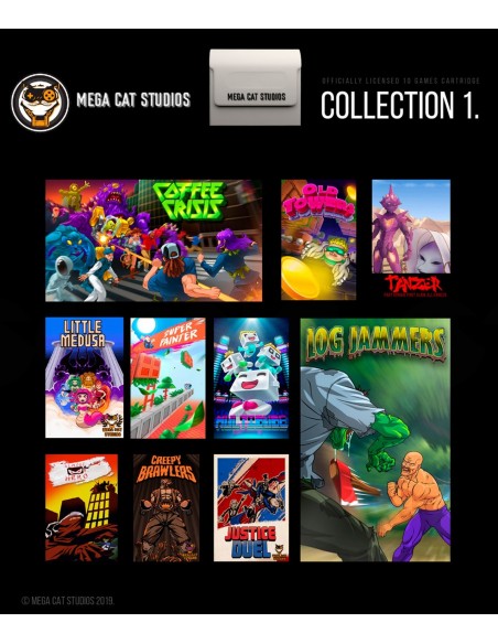 -4159-Retro - Cartucho Evercade Mega Cat 1-5060690790785