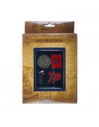 4635-Merchandising - Set de Pins Uncharted 4-4260144322444