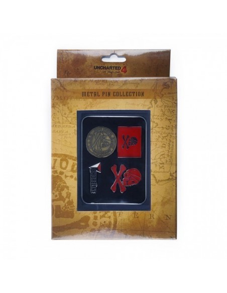 -4635-Merchandising - Set de Pins Uncharted 4-4260144322444