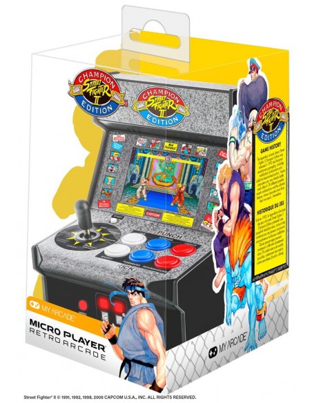 -4755-Retro - Consola Retro Micro Player Street Fighter II-0845620032839
