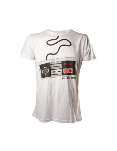 5372-Apparel - Camiseta Blanca NES Controller T-M-8718526020687
