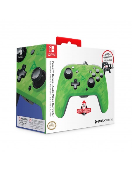 -5005-Switch - Faceoff Deluxe Audio Wired Controller Verde Camo Licenciad-0708056067724