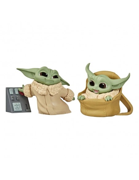 -5604-Figuras - Figura Pack The Madalorian Baby Yoda Boton + Baby Yoda Bolsa-5010993792450