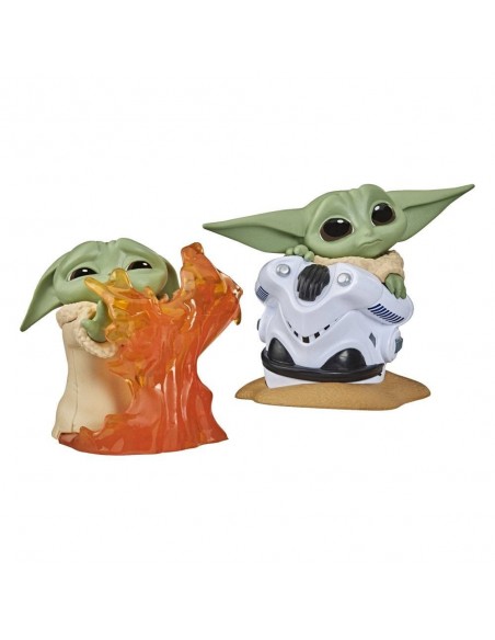 -5603-Figuras - Figura Pack The Madalorian Baby Yoda Fuego + Baby Yoda Casco-5010993792429