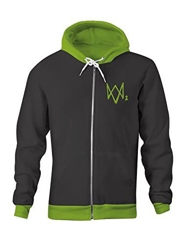 5575-Apparel - Sudadera Verde/Acido Watch Dogs 2: Dedsec T-S-0747180363975