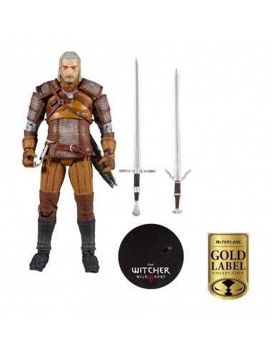 5717-Figuras - Figura The Witcher Geralt of Rivia Gold Label Series 18 cm-0787926134032